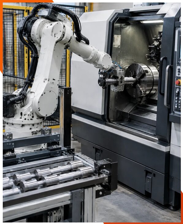 Роботизация загрузки станков под ключ в Санкте-Петербурге
